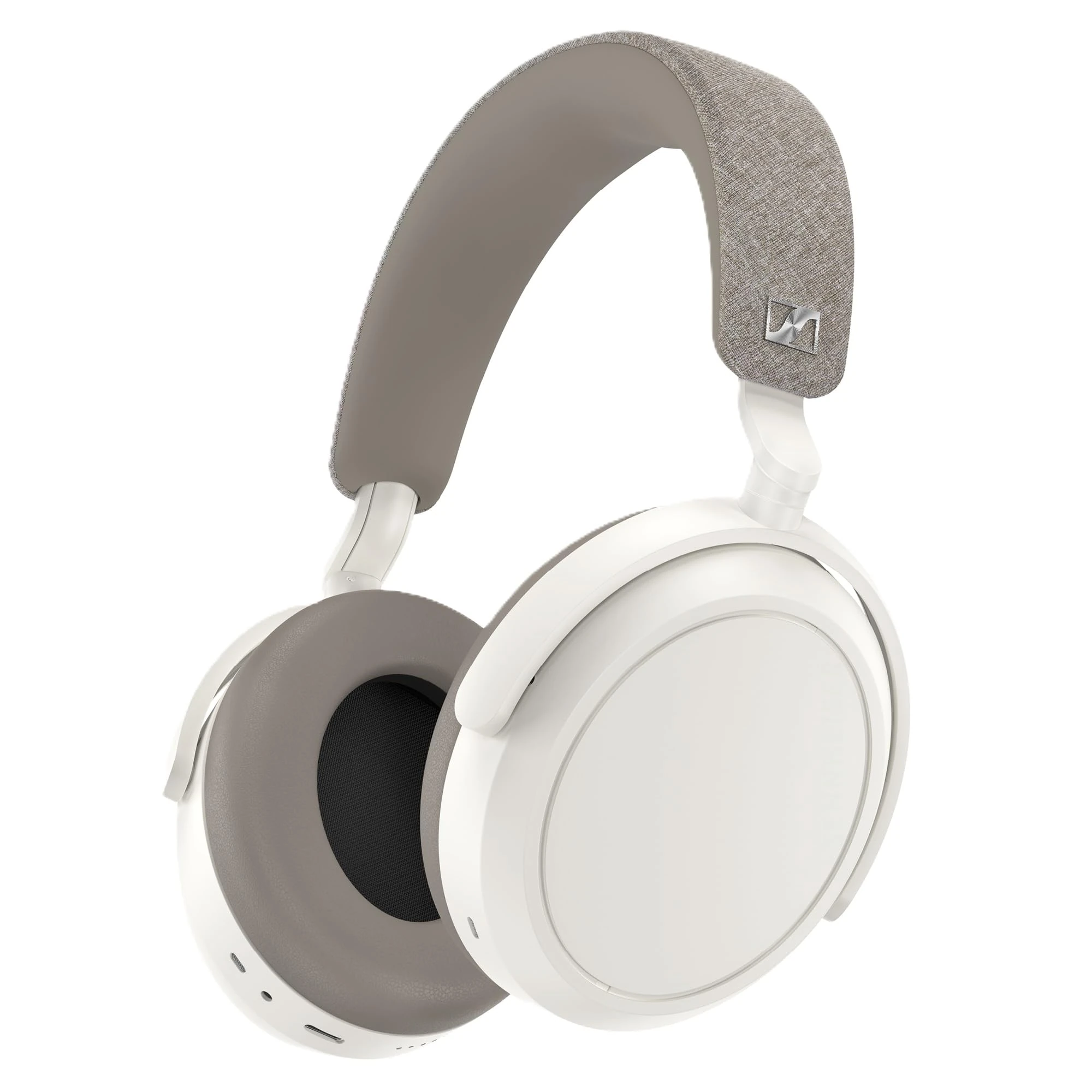 Sennheiser MOMENTUM 4 Wireless Headphones, Bluetooth for Crystal-Clear Calls w/ Adaptive Noise Cancellation, 60h Battery Life, Customizable Sound& Lightweight Folding Design, White