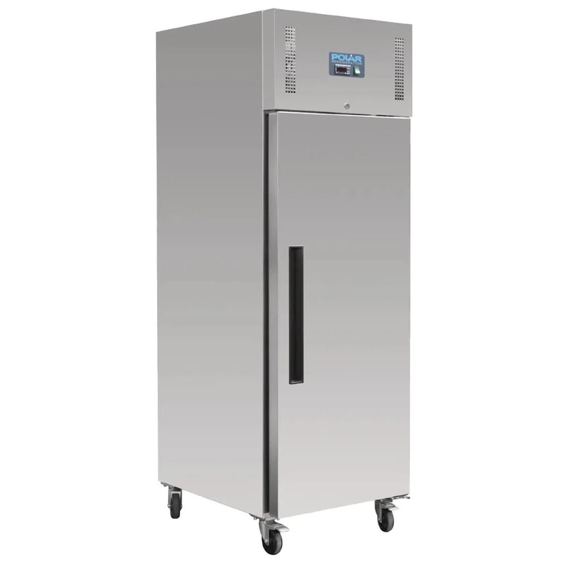 Polar Refrigeration U-Series 350W Single Door Bakery Fridge 850 Litre, Stainless Steel, 2°C to 5°C, 2010(H)x740(W)x990(D)mm, Capacity 18 Trays (600x400mm), Lockable Castors, Energy Rating D | GL180