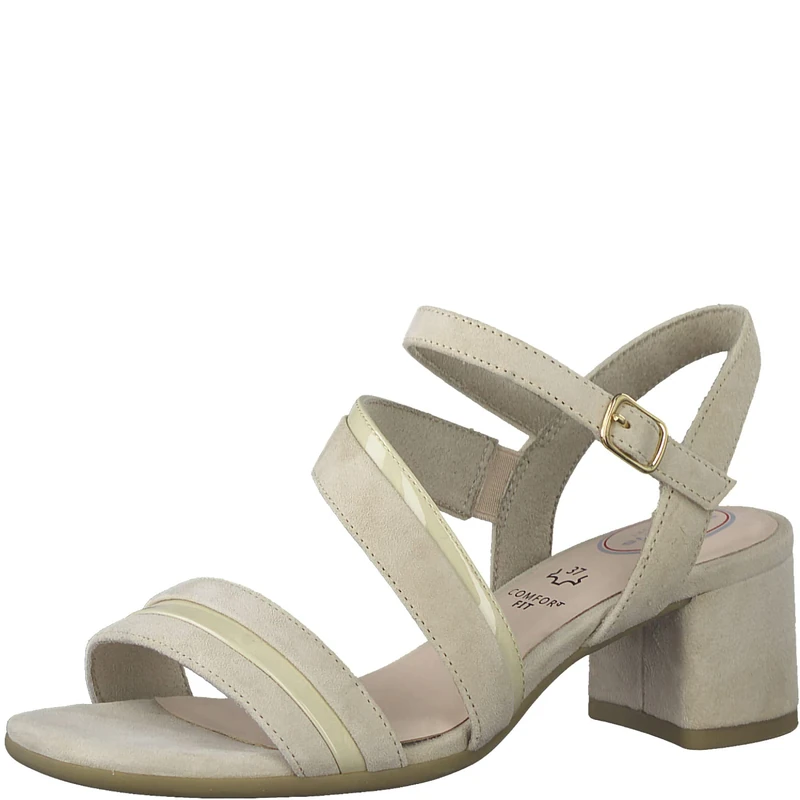 Tamaris Comfort Women's 8-8-88302-20-400 Heeled Sandal, Beige, 5.5 UK