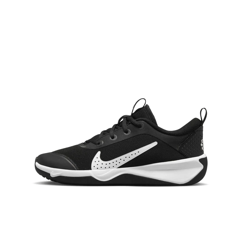 NIKE Unisex Kids Nike Omni Sneaker, Black White, 5.5 UK Child