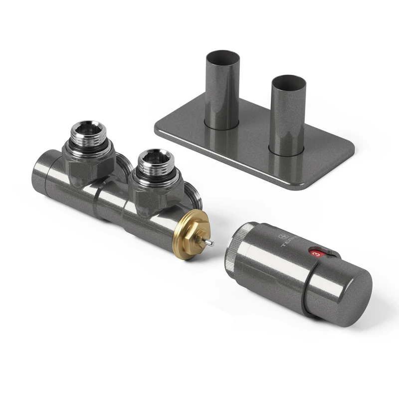 Terma Radiator Valves, Sparkling Grey