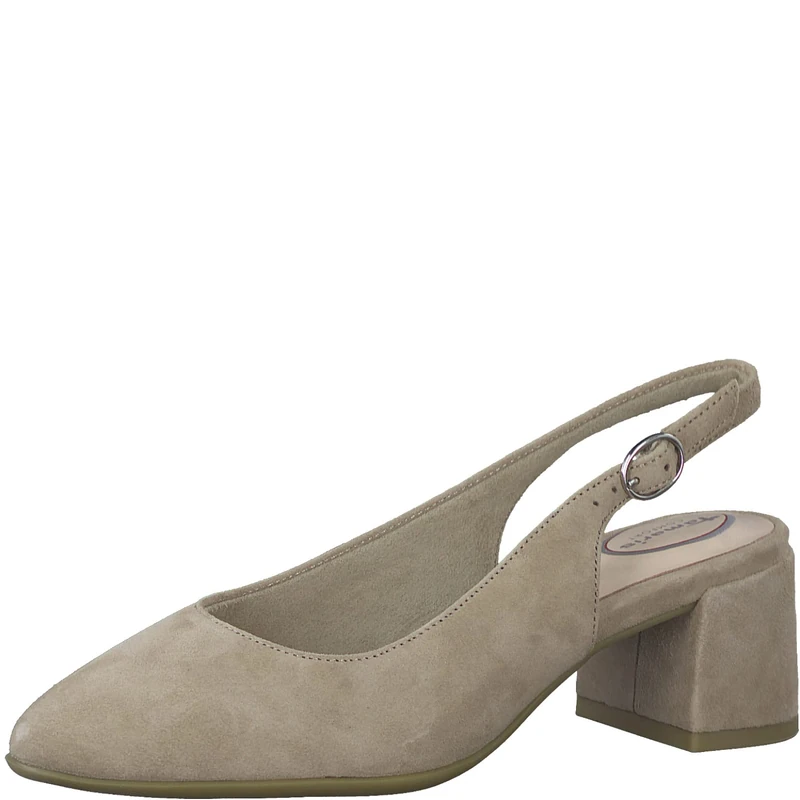 TAMARIS Comfort Women's Elegant Leather Slingback Pumps, Pink, 6.5 UK