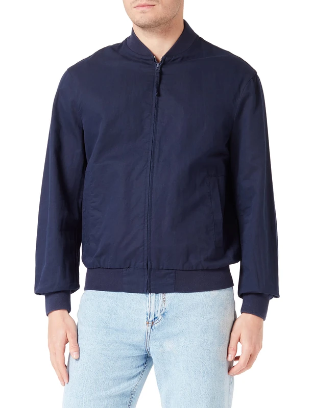 United Colors of Benetton Jacket 293ZUN01Y Half Season Jacket, Dark Blue 016, M Man, Dark Blue 016, M