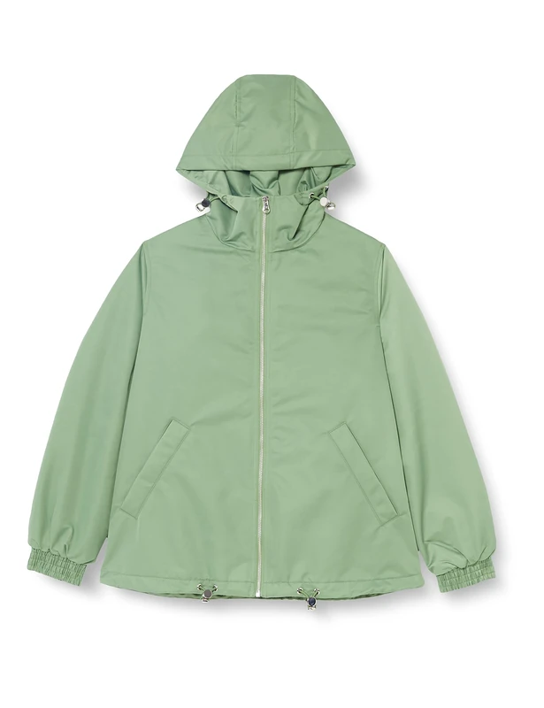 United Colors of Benetton Jacket 28HHDN020 Padded Jacket, Green 2K7, 48 Woman, Green 2k7, UK 16