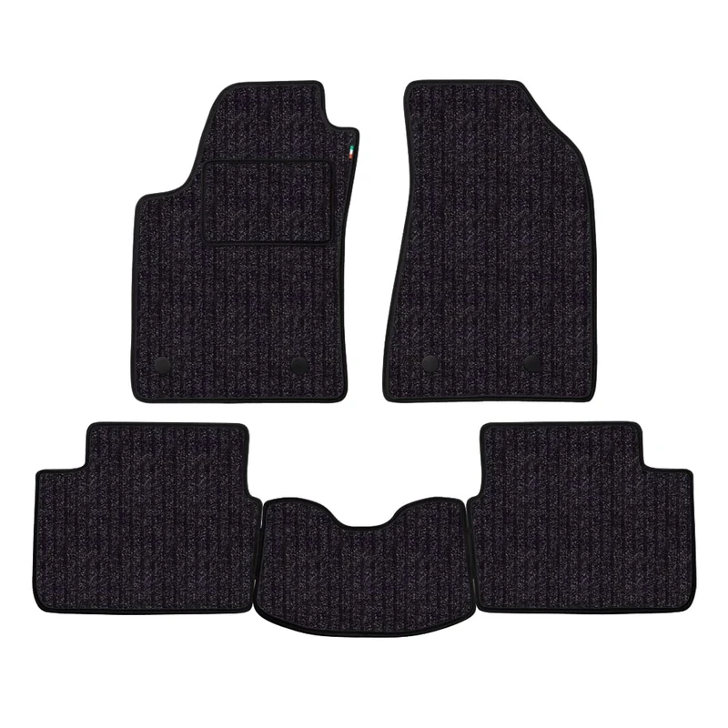 Floor Mat Set for Citroen C5 Year of Manufacture 2001 to 2008 Non-Slip Fibre Floor Model in Anthracite - Image 1