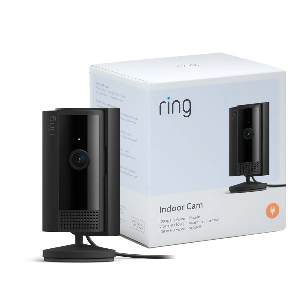 Ring Indoor Camera (2nd Gen) | Plug-In Pet Security Camera | 1080p HD, Two-Way Talk, Wifi, Privacy Cover, DIY | alternative to CCTV system | 30-day free trial of Ring Home