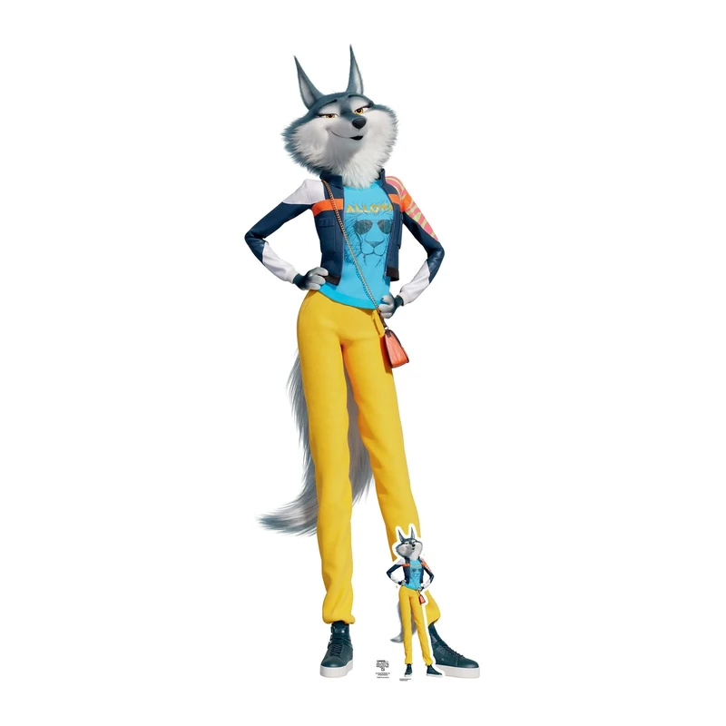 Star Cutouts SC4086 Porsha Wolf Lifesize Cardboard Cutout – Sing 2 Party Decoration, Kids’ Event Display & Collector Gift