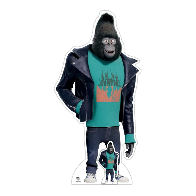 Star Cutouts SC4085 Johnny Mountain Gorilla - Sing Cardboard Cutout With Mini Birthday Party Decoration Gift
