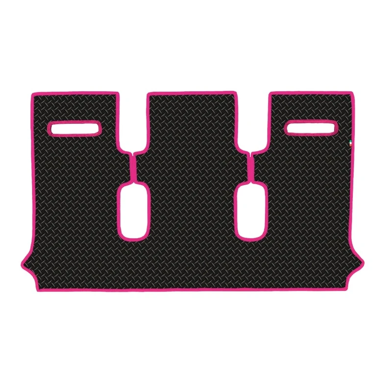 Citroen Nemo 2007 Onwards Washable Rubber Non-Slip Car Mat Set Black Fuchsia