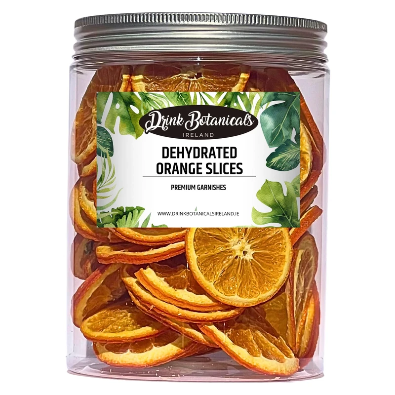 Dehydrated Dried Orange Slices | Wheels | 55 + Servings Approx | 100% Natural | For Cocktails, Wreath Making, Tea, Cakes, Decoration | Dried Orange For Cocktails | PET Jar | 5.29 oz | 150 Grams