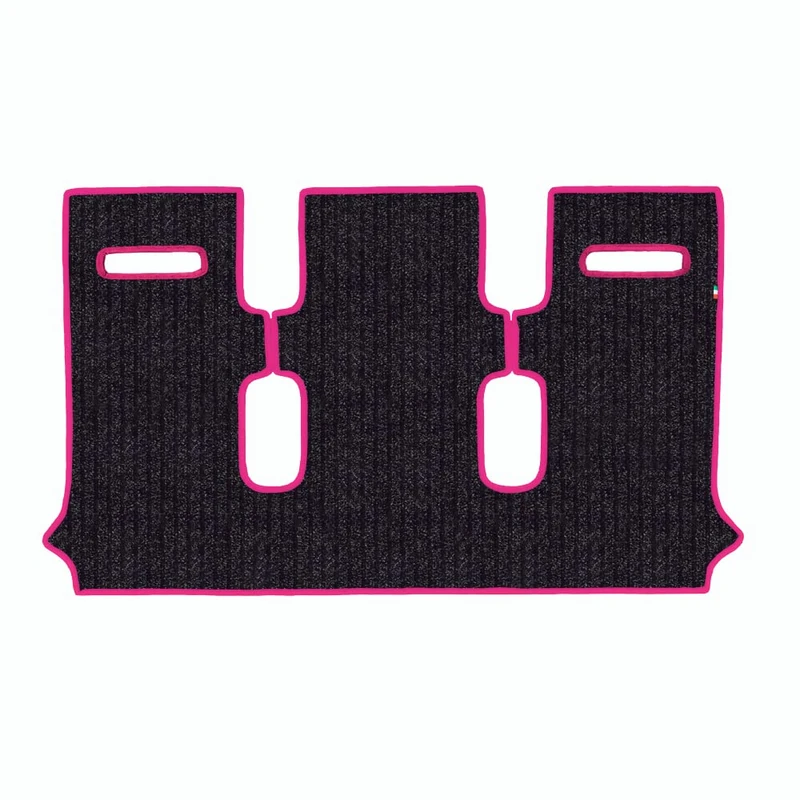 Set of floor mats made for RENAULT MAXITY 3 seater from year 2007 onwards in fiber carpet non-slip bottom Anthracite Fuchsia