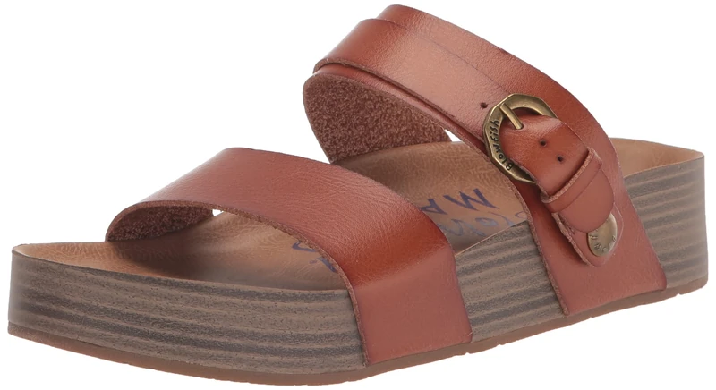Blowfish Malibu Women's Heels Open Toe Sandals, Wood Dyecut, 8 UK