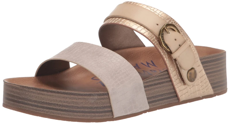Blowfish Malibu Women's Marge, White Sand/Gold Dile, 5.5 UK