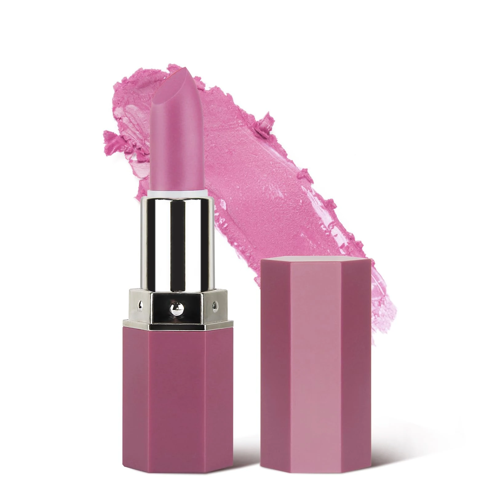 Pink Lipstick,Smooth,Waterproof,Highly Pigmented Lipstick for Women Long Lasting (02# Pink)