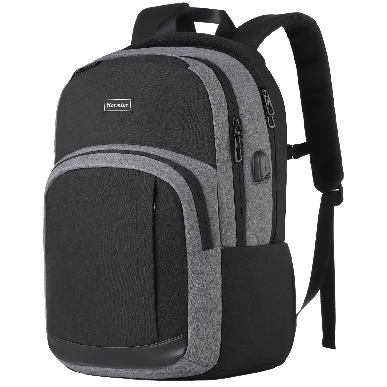School Backpack, Laptop Business Backpack with USB Charging Port Anti Theft Water Resistant School College Backpack Unisex