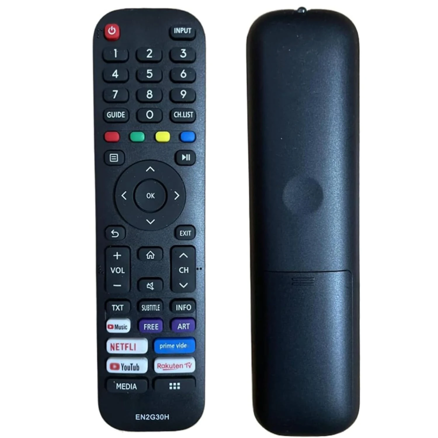 New for hisense tv remote control EN2G30H/EN2A30 Universal Replacement Remote Control for Hisense-VIDAA-TV -No Setup Required with Netflix, Prime Video, YouTube, Rakuten TV Buttons