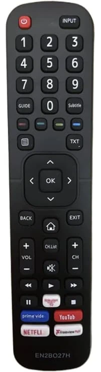 Replacement for hisense tv remote control compatible for Hisense EN2BO27H Remote Control UHD 4K TV with Netflix F-Play RauktenTV Button