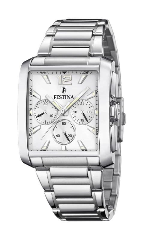 Festina Men's Watch F20635/1 Timeless Chronograph 316L Stainless Steel Case Silver 316L Stainless Steel Strap Silver