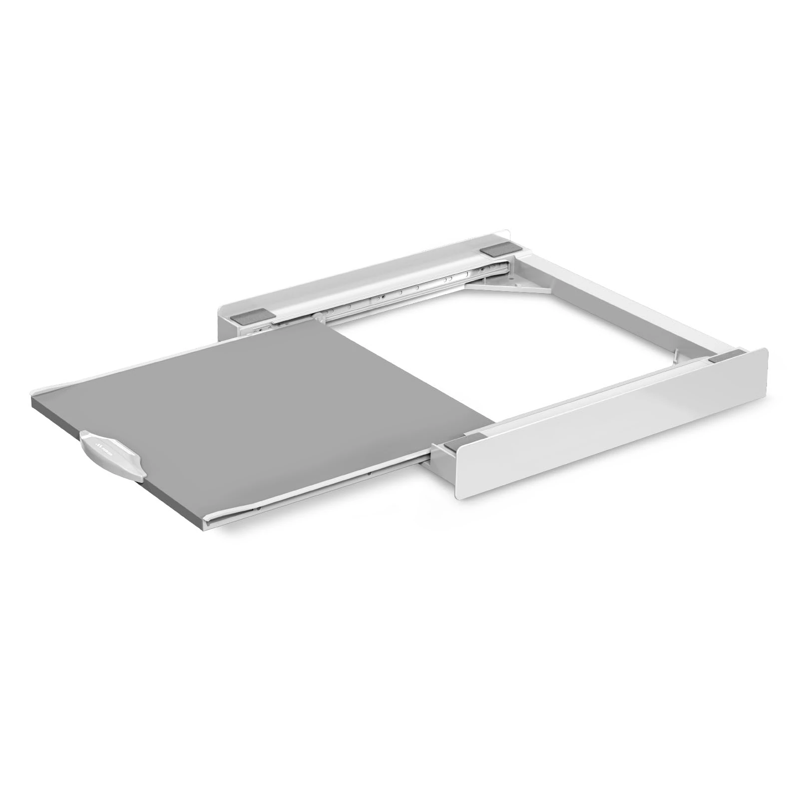 Meliconi Base Tower Evo L60 - Universal Stacking Kit for Washing Machine and Dryer with Extendable Shelf and Safety Belt Included. Made in Italy. White.