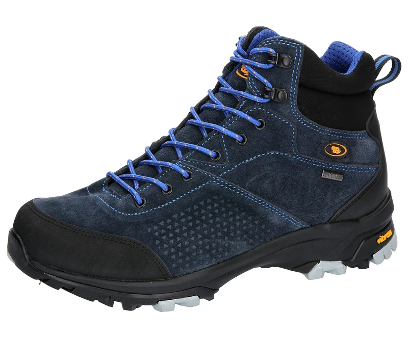Brütting Unisex Mount Brady High Trail Running Shoes, Navy Blue Orange, 12.5 UK