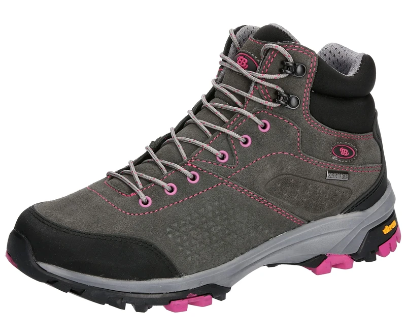 Brütting Unisex Mount Brady High Trail Running Shoes, Grey-Pink, 5 UK