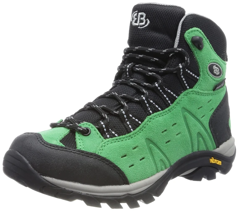 Bruetting Mount Bona High Trekking & Hiking Shoes, Green/Black, 5 UK