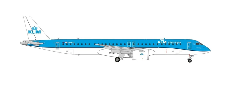 Herpa - KLM Cityhopper Embraer E195-E2 - PH-NXA, 572071, Multicoloured