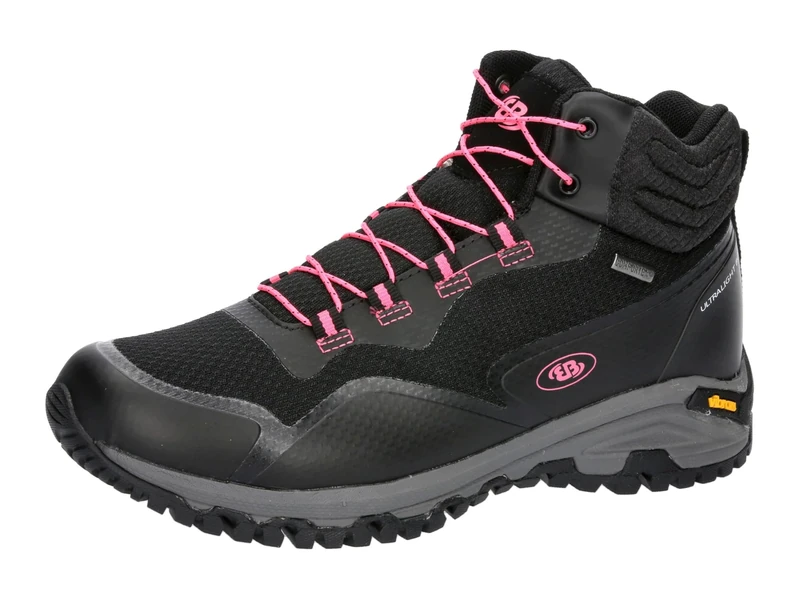 Brütting Women's Mount Clarke Trail Running Shoes, Black Pink, 10 UK