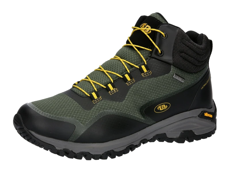 Brütting Unisex Mount Clarke Trail Running Shoes, Green Black Yellow, 6 UK