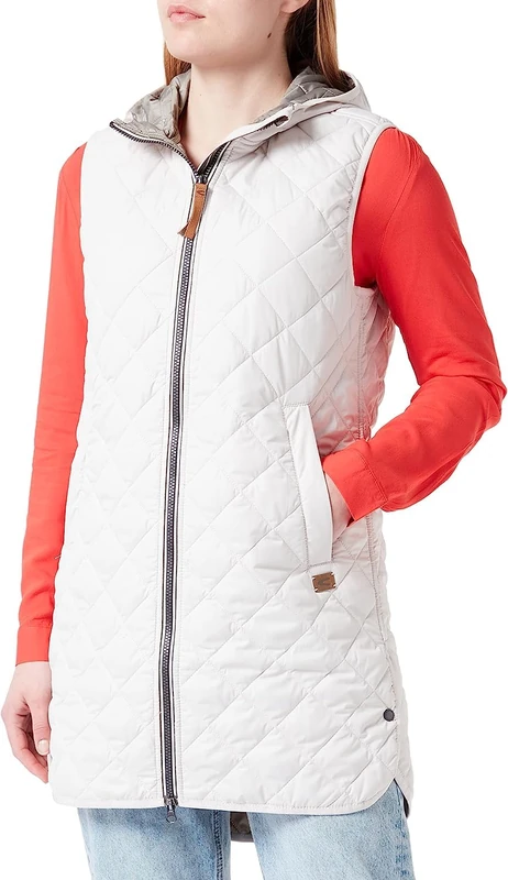 REPLAY camel active Women's Recycled Polyester Quilted Vest, beige, 10