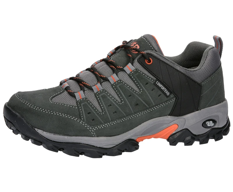 Brütting Unisex Mount Pinos Low Trail Running Shoes, Anthracite/Orange, 12 UK