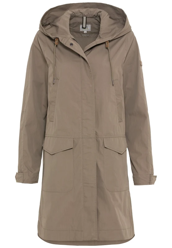 camel active Women's Functional Coat with Hood, Green, 36