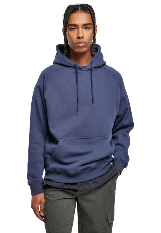Urban Classics Men's Blank Hoodie, dark blue, XXXL