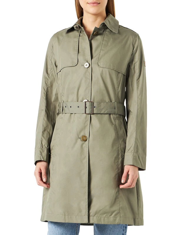 REPLAY camel active Women's Cotton Mix Trench Coat, khaki, 40