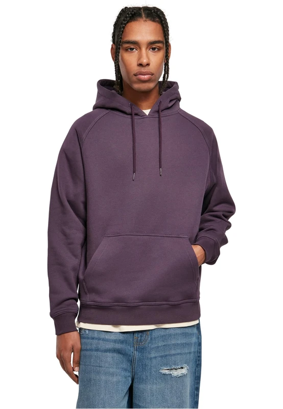 Urban Classics Men's Blank Hoody Sweatshirt, purplenight, XXXXL