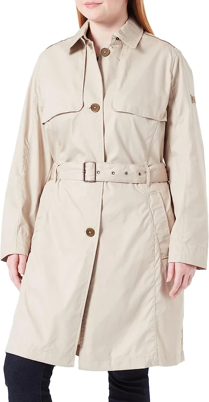 REPLAY camel active Women's Cotton Blend Trench Coat, beige, 38