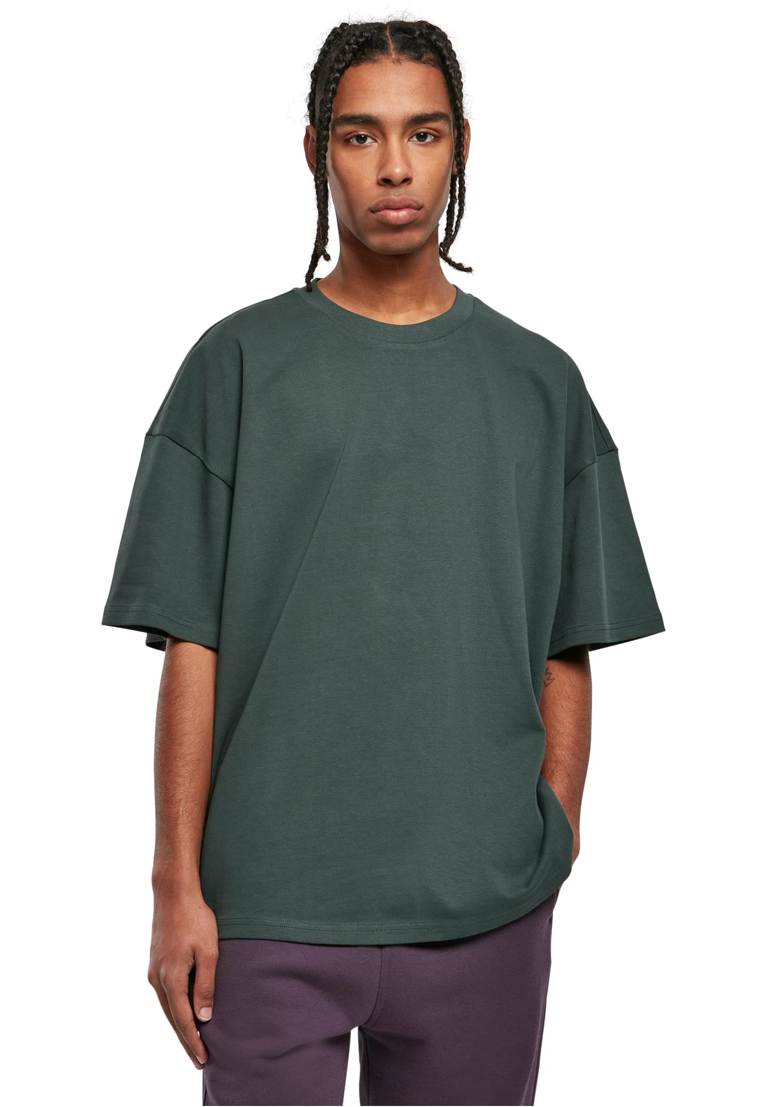 Urban Classics Men's Ultra Heavy Oversized Tee, Bottle Green, M