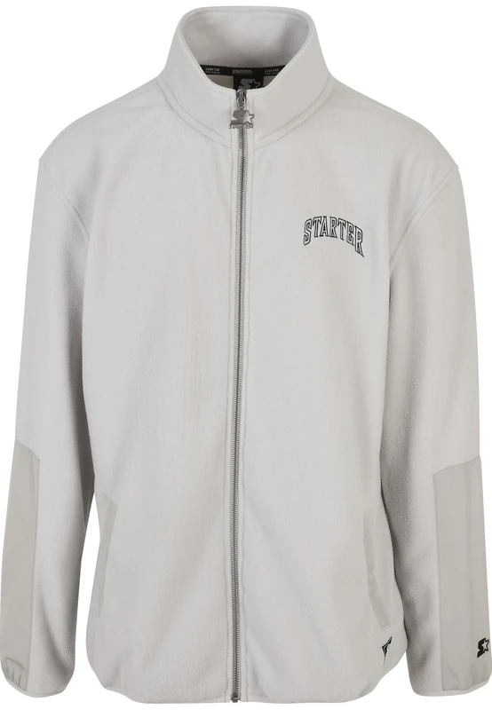 Starter Black Label Men's Starter Thunder Polar Fleece Track Jacket, Light asphalt, L