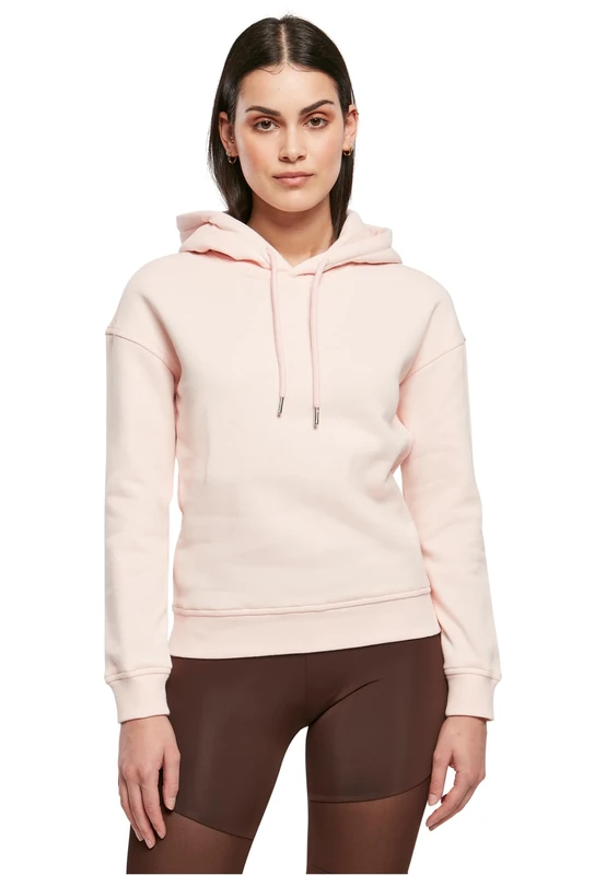Urban Classics Ladies Organic Hoody Ladies Hooded Pullover Hoodie Available in Many Sizes XS to 5XL, pink, M
