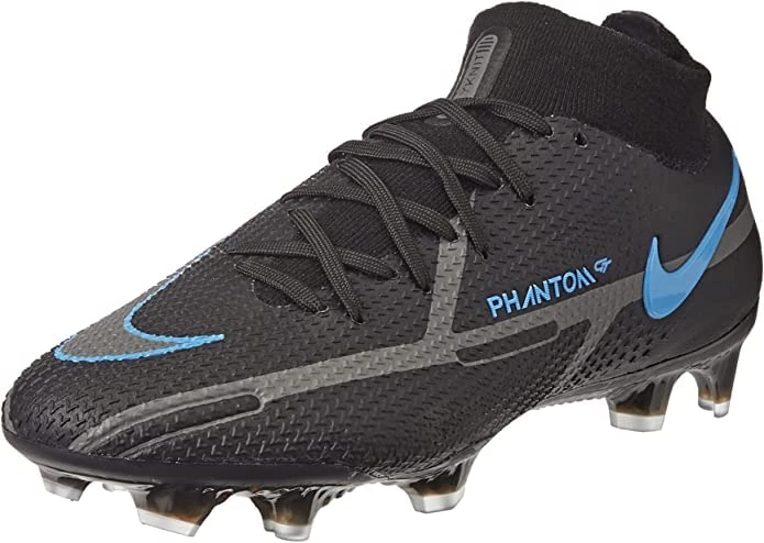 NIKE Unisex Phantom Gt2 Dynamic Fit Elite Fg Football Shoes, Black Dk Smoke Grey Summit White, 8 UK