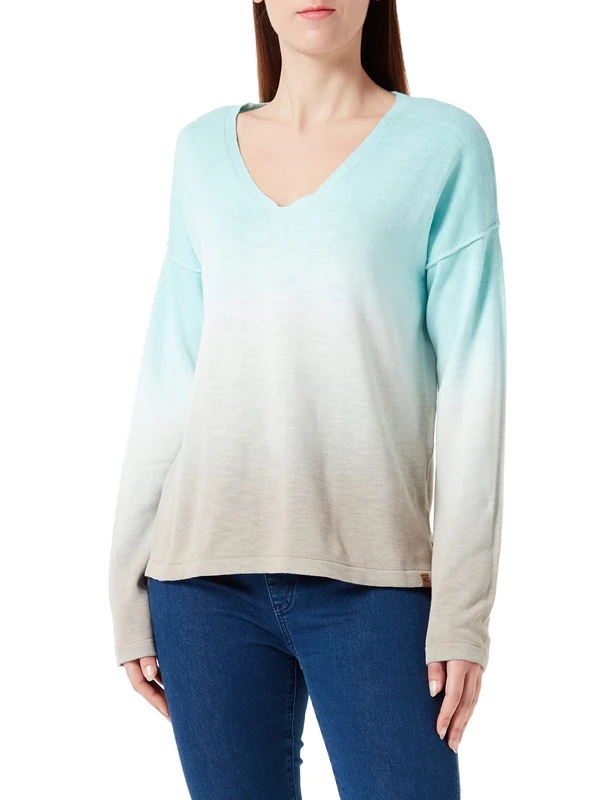 camel active Women's 309547/1k37 Sweater, Opal Dip Dye, M