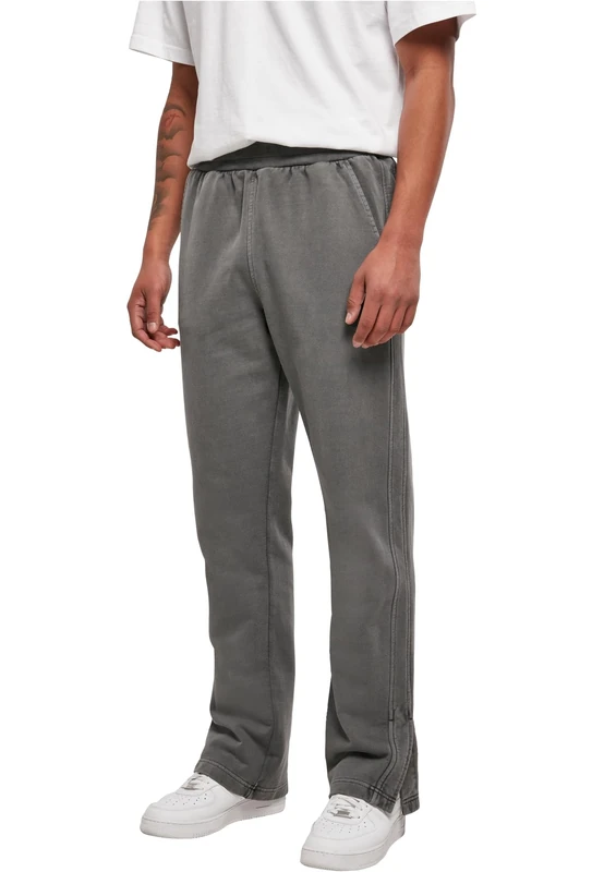 Urban Classics Men's Heavy Terry Garment Dye Slit Sweatpants Pants, Darkshadow, 4XL