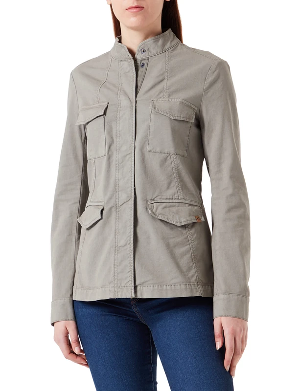 camel active Women's 330425/1f91 Blouson, Sage, 8