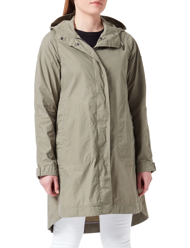 camel active Women's 310580/1R76 Coat, Khaki, 8