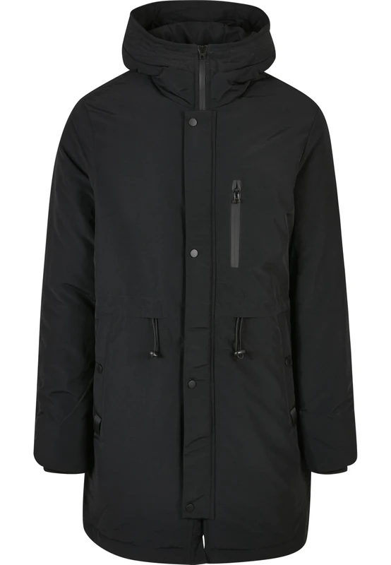 Urban Classics Men's Light Parka Jacket, black, M