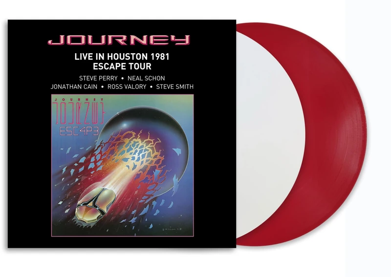 Journey Escape Live in Houston Vinyl, White/Red LP