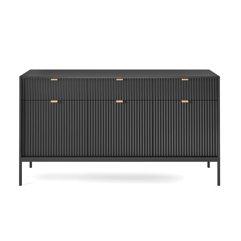 Selsey Vellore 3-Door Chest of Drawers, 154 cm x 83 cm x 39 cm - Image 1