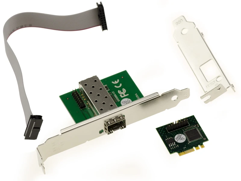 KALEA-INFORMATIQUE M2 M.2 NGFF E A Key SFP Fibre Gigabit Lan Ethernet 10 100 1000Mbps Card with Intel WGI210AS Chipset