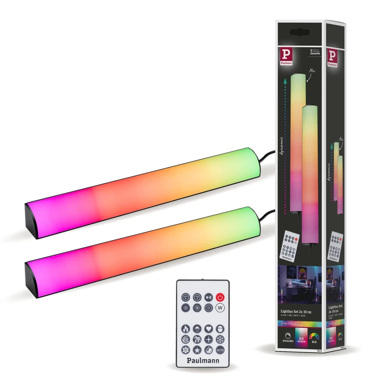 Paulmann 78878 EntertainLED Light Bar Dynamic RGB 2 x 0.6 W 2 x 24 lm RGB Dimmable