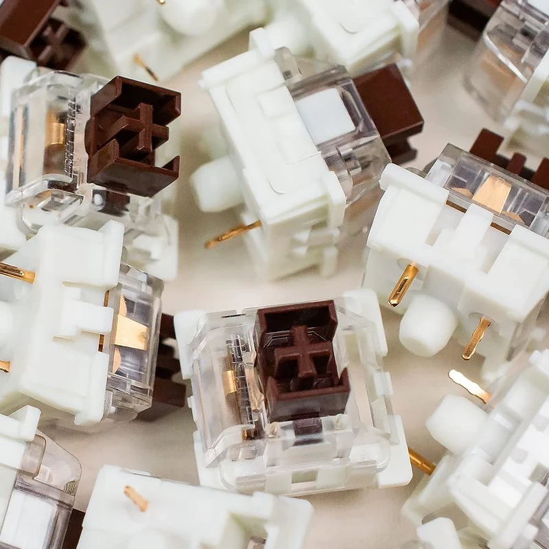 Outemu(Gaote) Brown Switches, 90 Pack, 3-Pin Tactile 50gf Dustproof RGB Key Switches - Gateron And Cherry MX Equivalent DIY Replaceable for Mechanical Gaming Keyboard